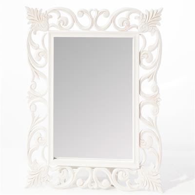 Specchio con cornice in legno intagliato 60x80